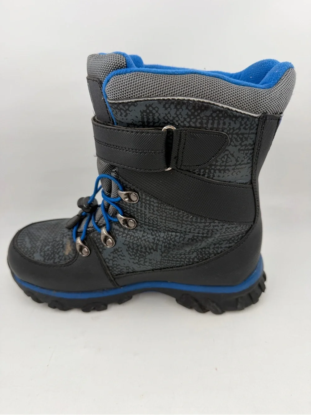 Quest Kids Menace -SZ 5Y-Black Blue 100g 3M Thinsulate Outfoor Winter Snow Boot